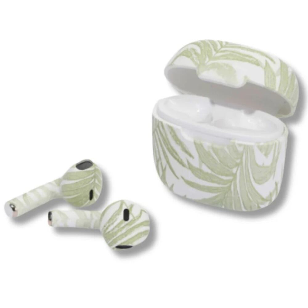 Speaqua Palm Print EarPods Wireless Earbuds Tropical Headphones NWT